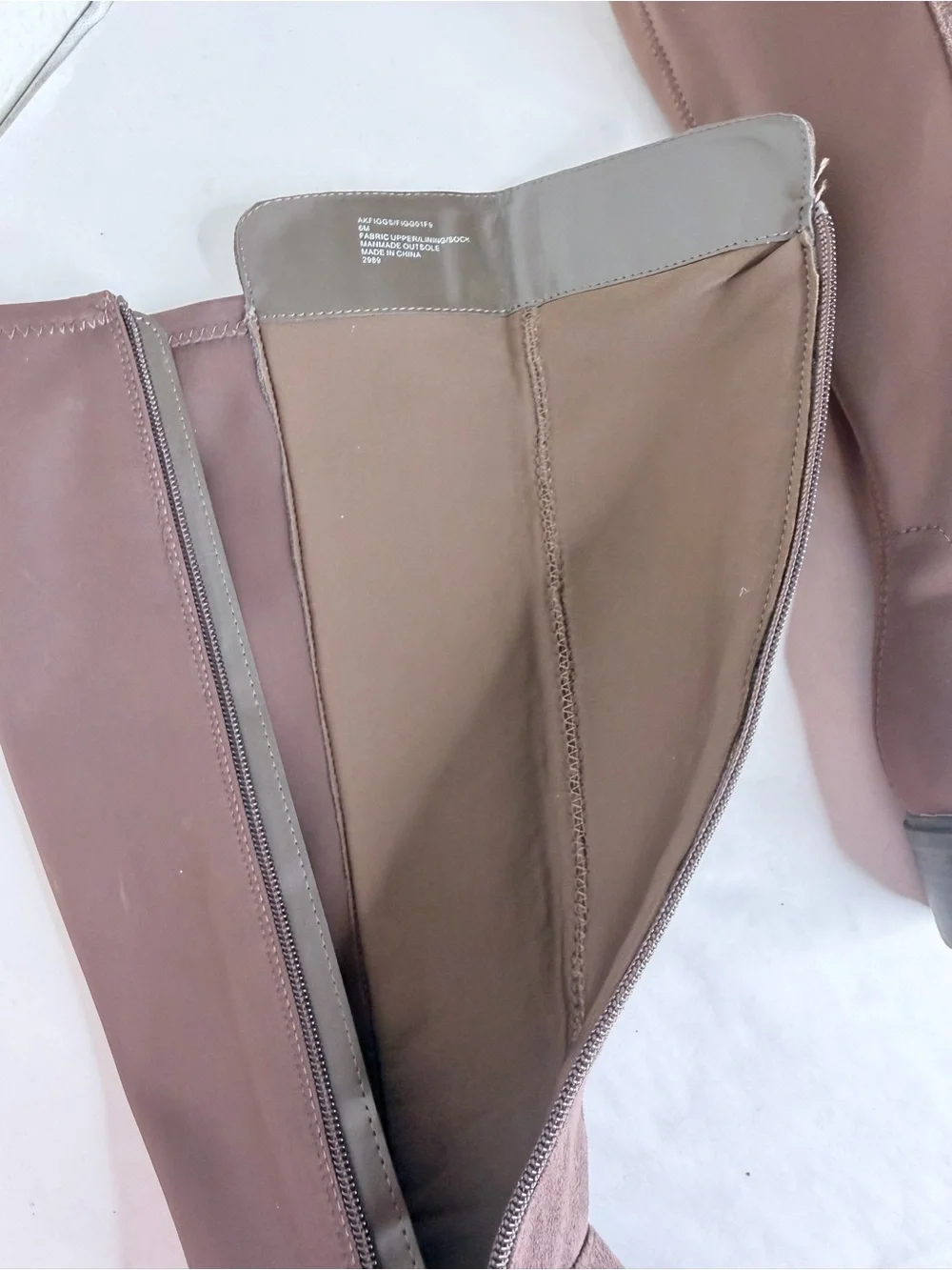 Anne Klein chocolate brown suede tall boot